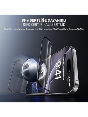 TeknoKapsül Apple Iphone 11 Için Tasarlanmış Uçtan Kenara Kapsama Tam Koruma Dayanıklı Temperli Cam