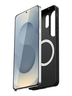TeknoKapsül Senon Galaxy S26 Ultra Kılıf M-Safe Şarj Özellikli Wlons Frego Kapak (Siyah)