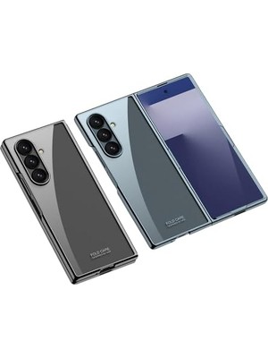 TeknoKapsül Senon Galaxy Z Fold 7 Kılıf Zore Kıpta Kapak (Şeffaf)