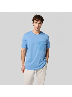 Champion Crewneck Erkek Mavi T-Shirt