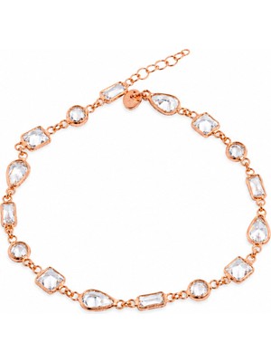 Eva Pırlanta Zirkon Taşlı Bileklik 718550 Rose