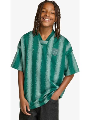 Adidas Minecraft Os Jersey Tee Çocuk Yeşil T-Shirt
