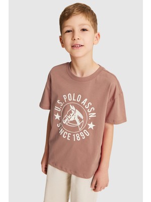 U.s. Polo Assn. Erkek Çocuk Pudra Tişört 50327009-VR042