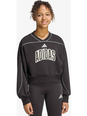 Adidas Stadium Çocuk Siyah Sweatshirt