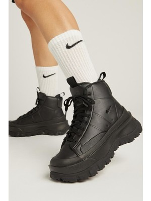 Nike Blazer Roam Mid Leather Womens Sneaker Hakiki Deri Bilekli Günlük Spor Ayakkabı Siyah