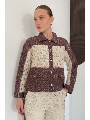 Very Moda Dantel Detatlı Kot Ceket | F1758
