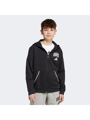Adidas Seasonal Essentials Collegiate Çocuk Siyah Eşofman Üstü