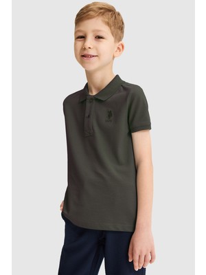 U.s. Polo Assn. Erkek Çocuk Koyu Haki Tişört Basic 50320118-VR111