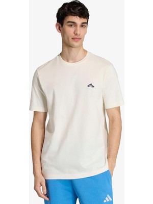 Adidas Slide Erkek Beyaz T-Shirt