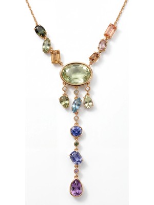 La Nuit London Jewels Cascade Raınbow Kolye