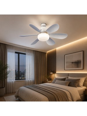 Colours Smart LED Fan Işıklı Duy Tipi Tavan Vantilatörü