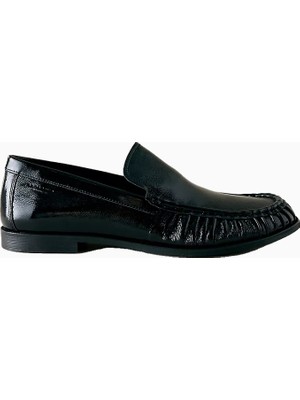 Anthropologie Vagabond Brandi Deri Büzgülü Burun Kadın Loafer