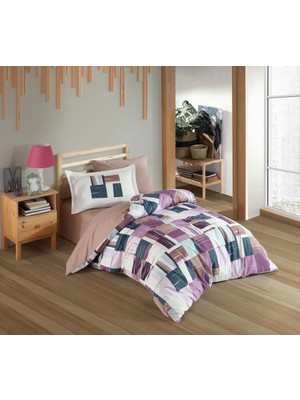 TeknoKapsül Tek Kişilik Poplin Nev Takımı Dream Bordo