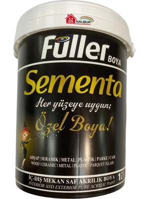 TeknoKapsül Sementa Özel Su Bazlı Saf Akrilik Boya 1 Litre Yağmur