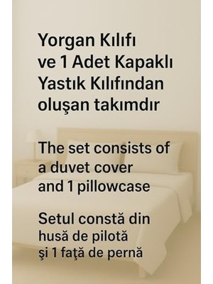 TeknoKapsül Ezgi Tek Kişilik Nevresim Takımı, 160 x 230 Cm, Siyah, 1 Yastık Kılıfı Dahil