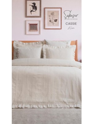 TeknoKapsül Şaheser Home Collection Yatak Örtüsü Çift Kişilik Cassie