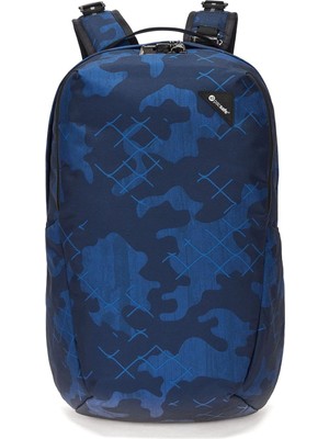 TeknoKapsül Pacsafe Vibe 25 Anti-Theft 25L Backpack Sırt Çantası-Mavi-Kamuflaj