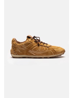 Vaneda 1445 Sneaker Kadın Süet Ayakkabı Hardal