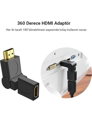 TeknoKapsül 360 Derece HDMI To HDMI Dönüştürücü