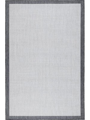 TeknoKapsül Koza Home Fresco Ekru Siyah Sisal Halı 23745A 200 x 290