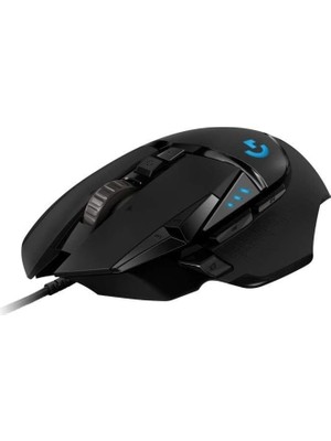 TeknoKapsül G G502 Hero Kablolu Oyuncu Mouse, Lıghtsync Teknolojisi, 25.600 Dpı, 11 Programlanabilir Tuş, 121 gr Ağırlık, Siyah