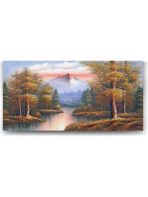 TeknoKapsül Klasik Doğa Manzara Tablosu - 120X60CM