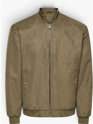 Only & Sons Onslucas Fake Suede Bomber Otw Noos Erkek Kahverengi Mont - 22027463