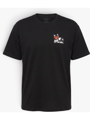 Vans Old Scratch Ss Tee Erkek Siyah T-Shirt - VN000X2T