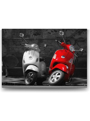 TeknoKapsül Vespa Motor Tablosu - 140X100CM