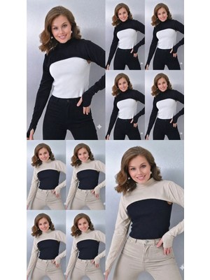 ALDAIYR 10 Adet Parmaklı Tesettür Boyunluk | Yakalı Uzun Kollu Kolluklu Body Bluz Bolero Rahat Tasarım