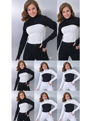 ALDAIYR 8 Parmaklı Tesettür Boyunluk | Yakalı Uzun Kollu Kolluklu Body Bluz Bolero Rahat Tasarım