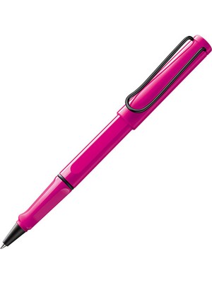 Lamy Safari Roller Kalem Metal Siyah Klips Pembe