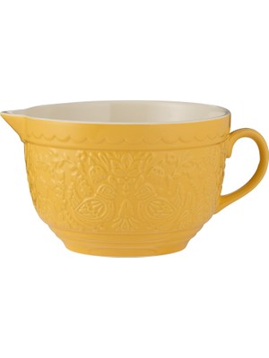 TeknoKapsül Mason Cash Home To Roost Batter Bowl | Saplı 2.3l Taş Karıştırma Kasesi, Dökme Dudak ve Kabartmalı Tavuk ve Horoz Tasarımı | Hamurlar, Yumurtalar ve Kek Karışımları Için Klasik Bakeware