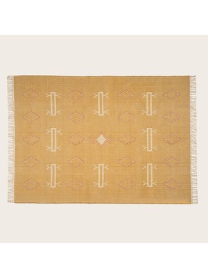 TeknoKapsül Jaıpur Sarı Pamuk Kilim 80X150 cm