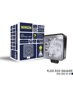 TeknoKapsül Niken Çalışma Lambası Eco 9 Ledli Kare Nkn 052 002 01 01