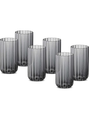 TeknoKapsül Jumbo Foggy Grey 6'lı Meşrubat Bardağı