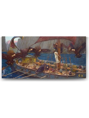 TeknoKapsül John William Waterhouse - Ulysses And The Sirens Tablosu - 160X80CM