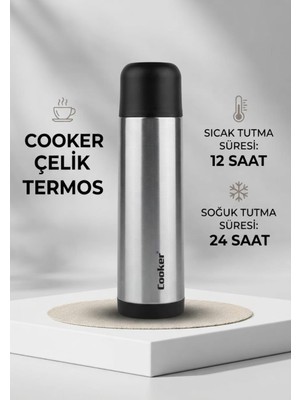 Paslanmaz Çelik  Termos Sıcak Soğuk Tutucu Vakumlu Termos