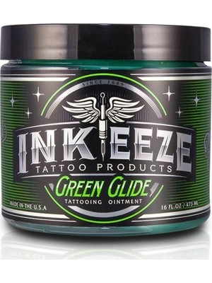 TeknoKapsül Ink-Eeze Green Glide Dövme Bakım Merhemi - 473 ml