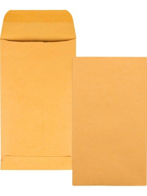 TeknoKapsül Quality Park #5 1/2 Madeni Para Zarfları, 3 1/8 x 5 1/2, Yapıştırılmış, Küçük Parçalar, Bahçe Için Mücevher ve Tohum Zarfları, 28 Lb Kahverengi Kraft, Kutu Başına 500 (QUA50562)