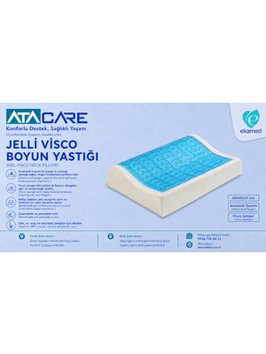 Atacare Jelli Boyun Destek Yastığı 11CM Visko