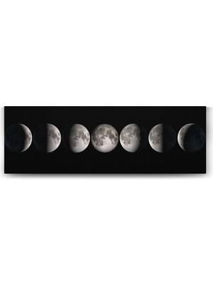 TeknoKapsül Ay'ın Evreleri Tablosu - 150X50CM