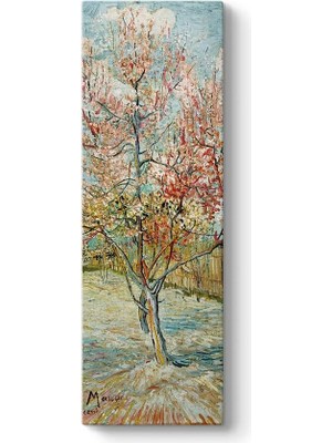 TeknoKapsül Vincent Van Gogh - Pembe Şeftali Ağaçları Tablosu 60 x 180