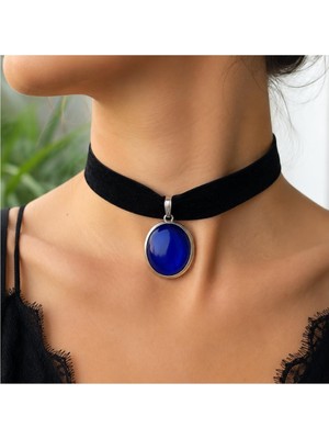 BijuStore Iznik Çini Desenli El Yapımı Vintage Kadın Choker