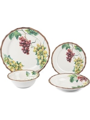 TeknoKapsül Mikasa Moor Grapes 24 Parça 6 Kişilik Yemek Takımı