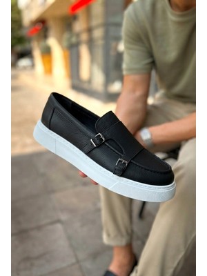 Zerenyus ZRC417 Premium Bağcıksız Günlük Erkek Loafer Siyah