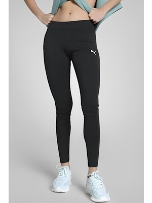 Puma Kadın Tayt Logo Detaylı Siyah Günlük Spor Taytı 68242401