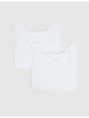 Pierre Cardin Erkek Beyaz 2'li Atlet Set 50332546-600