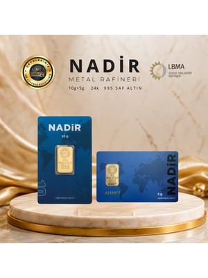 Nadir Gold 15 gr 24 Ayar Altın (995)
