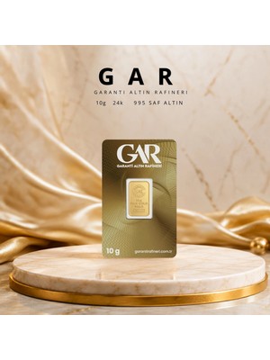 Garanti Altın Rafineri 1 Adet 10 gr 24 Ayar Altın (995 )